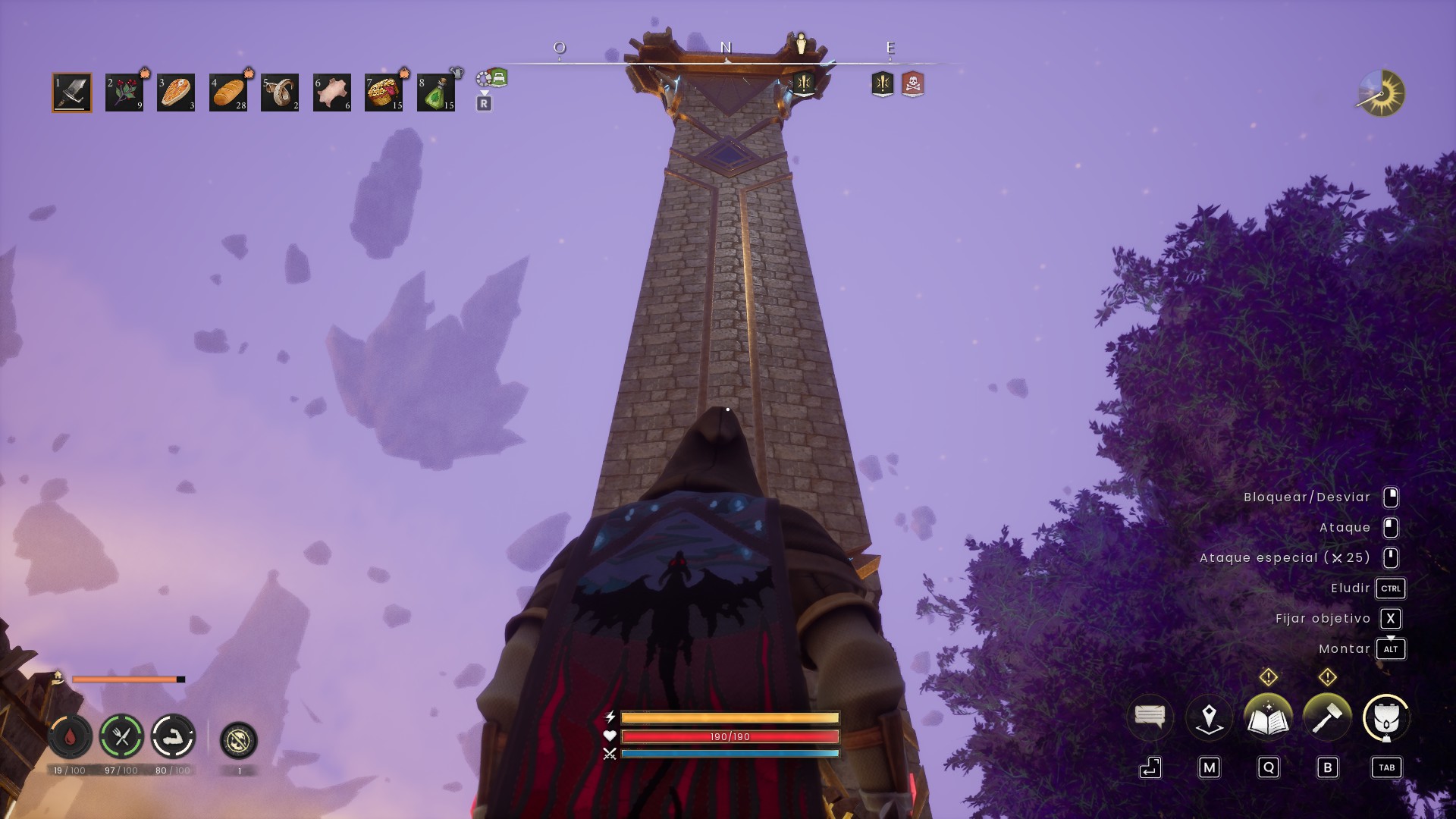 Torre de Velgar vista desde abajo
