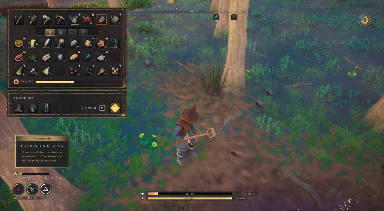 Barra de Corrupción de Alma acumulándose en Dragonwilds